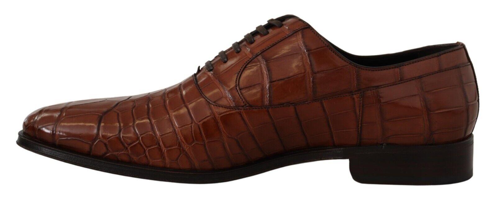 Dolce & Gabbana Exquisite  Crocodile Leather Formal Shoes