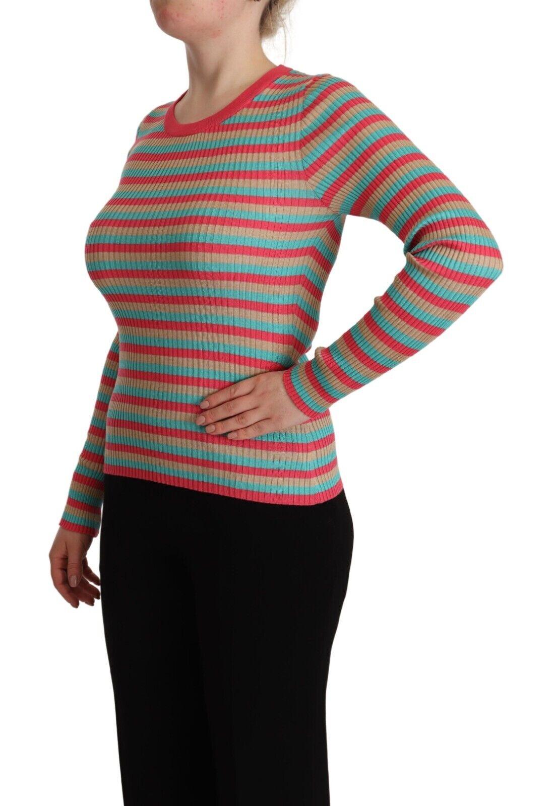 Dolce & Gabbana  Striped Ribbed Wool Sweater