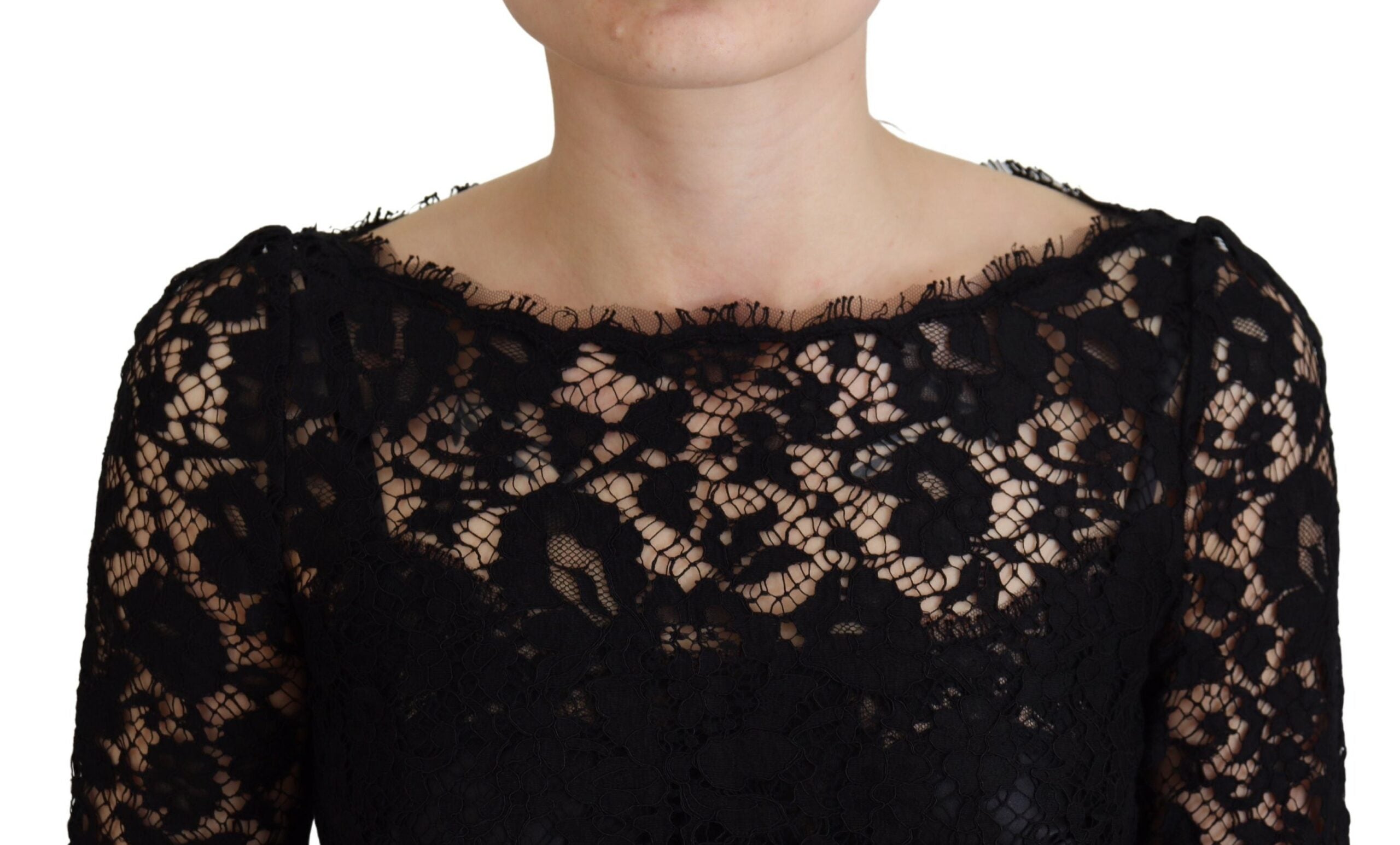 Dolce & Gabbana  Women's Black Lace Top