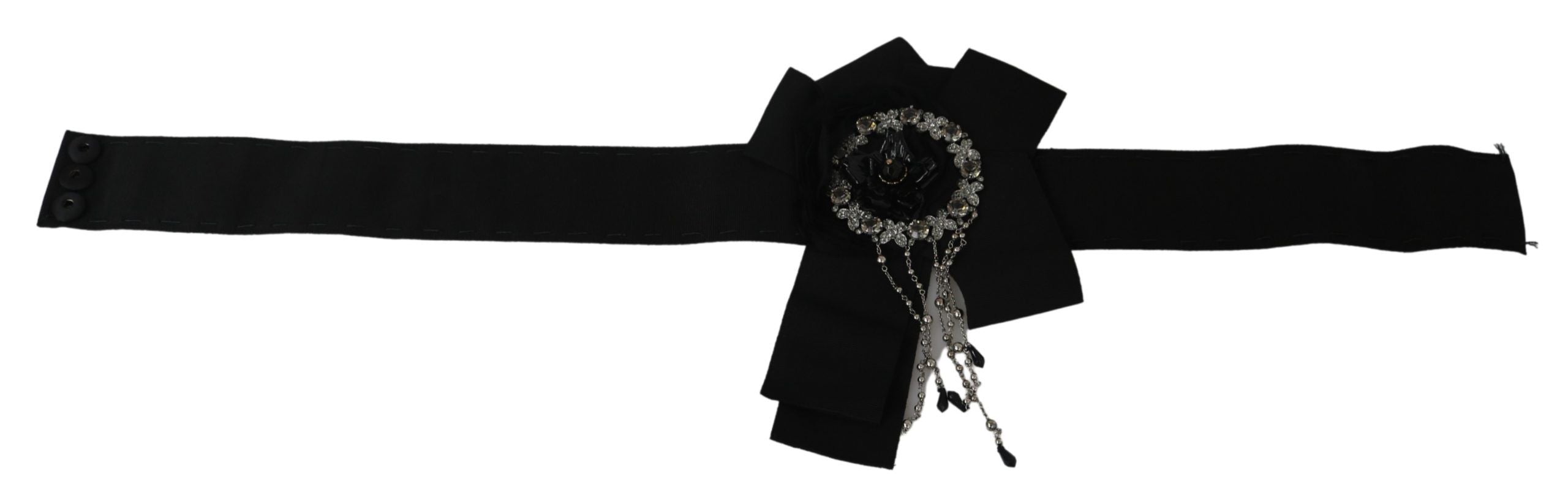 Dolce & Gabbana  Black Flower Belt for Women18