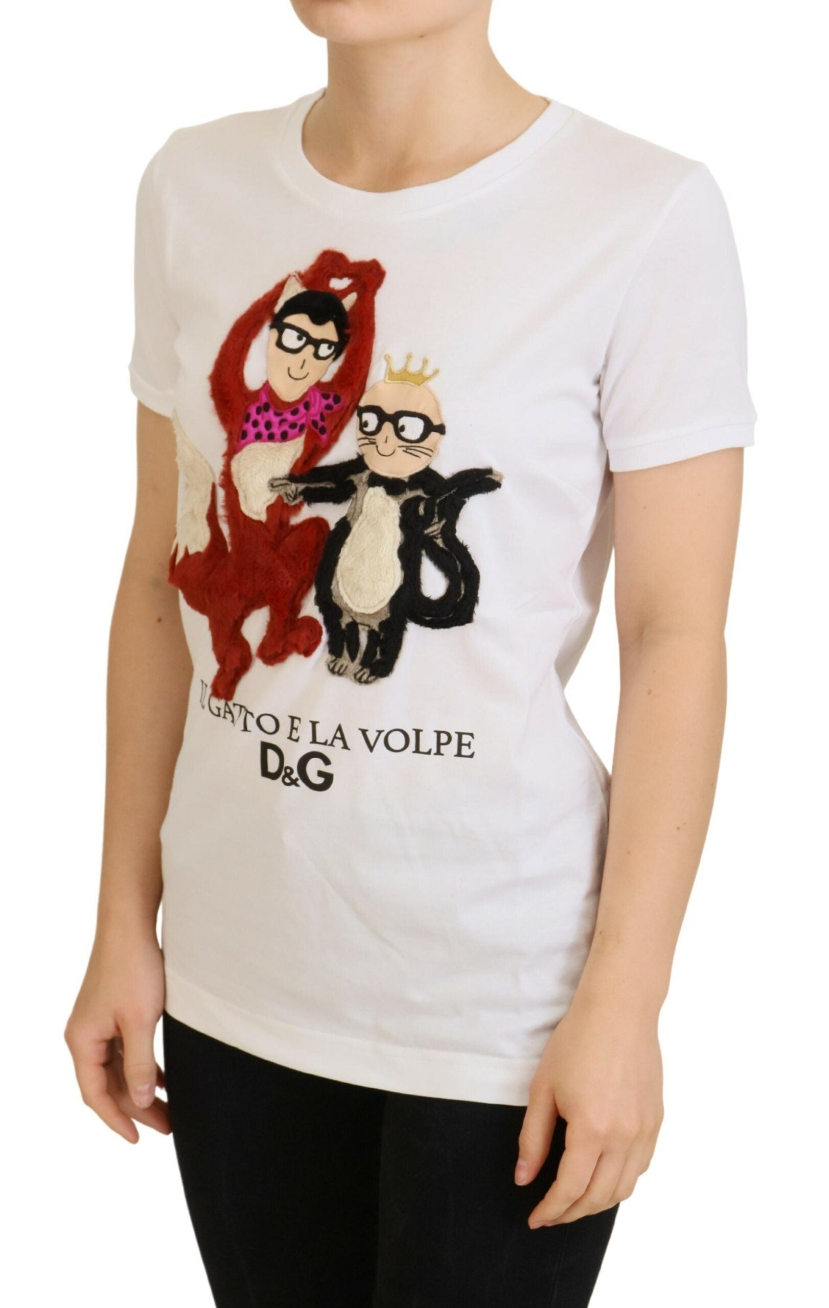 Dolce & Gabbana  Il Gatto E La Volpe Embroidered T-Shirt9