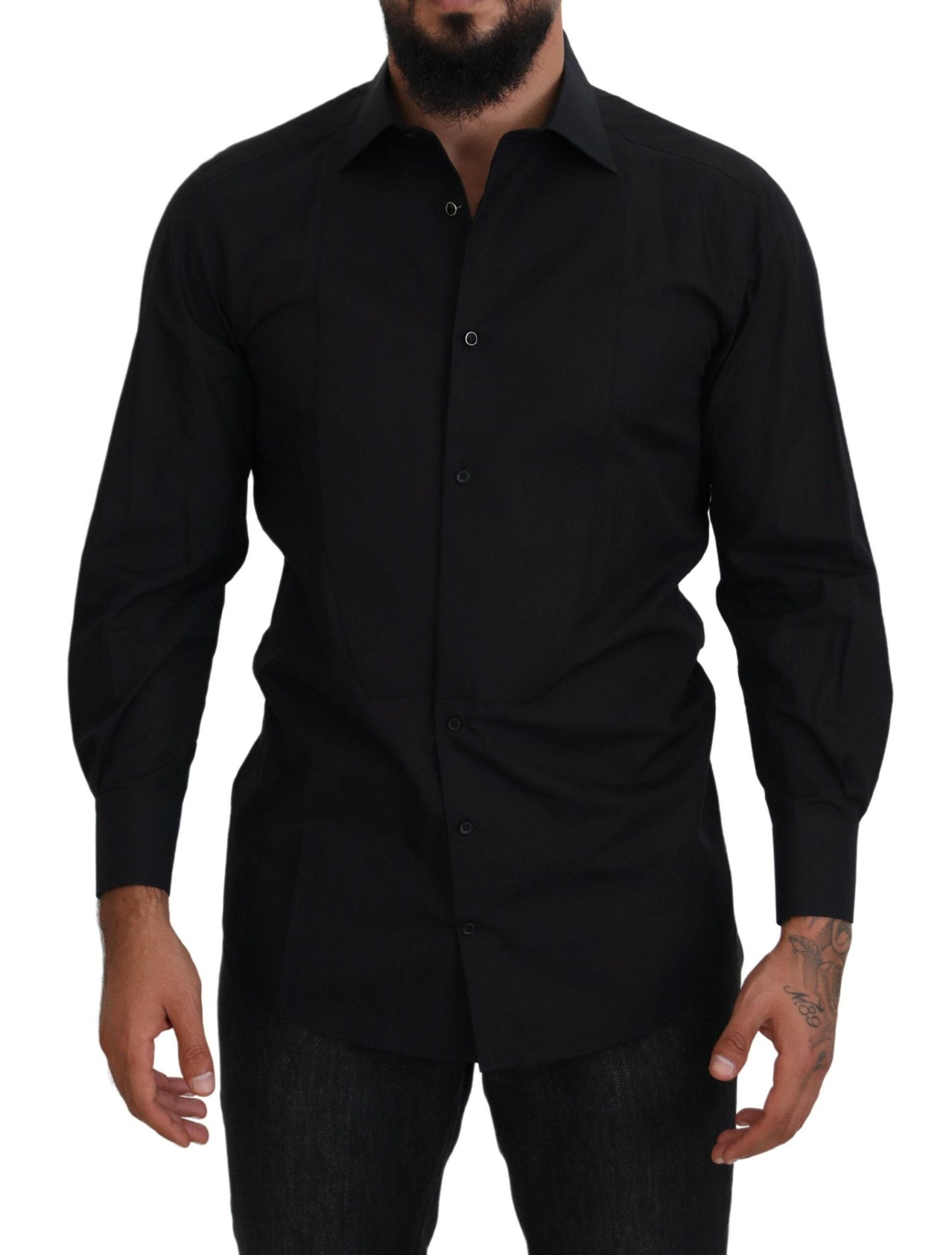 Dolce & Gabbana  Classic Fit Dress Shirt - Black