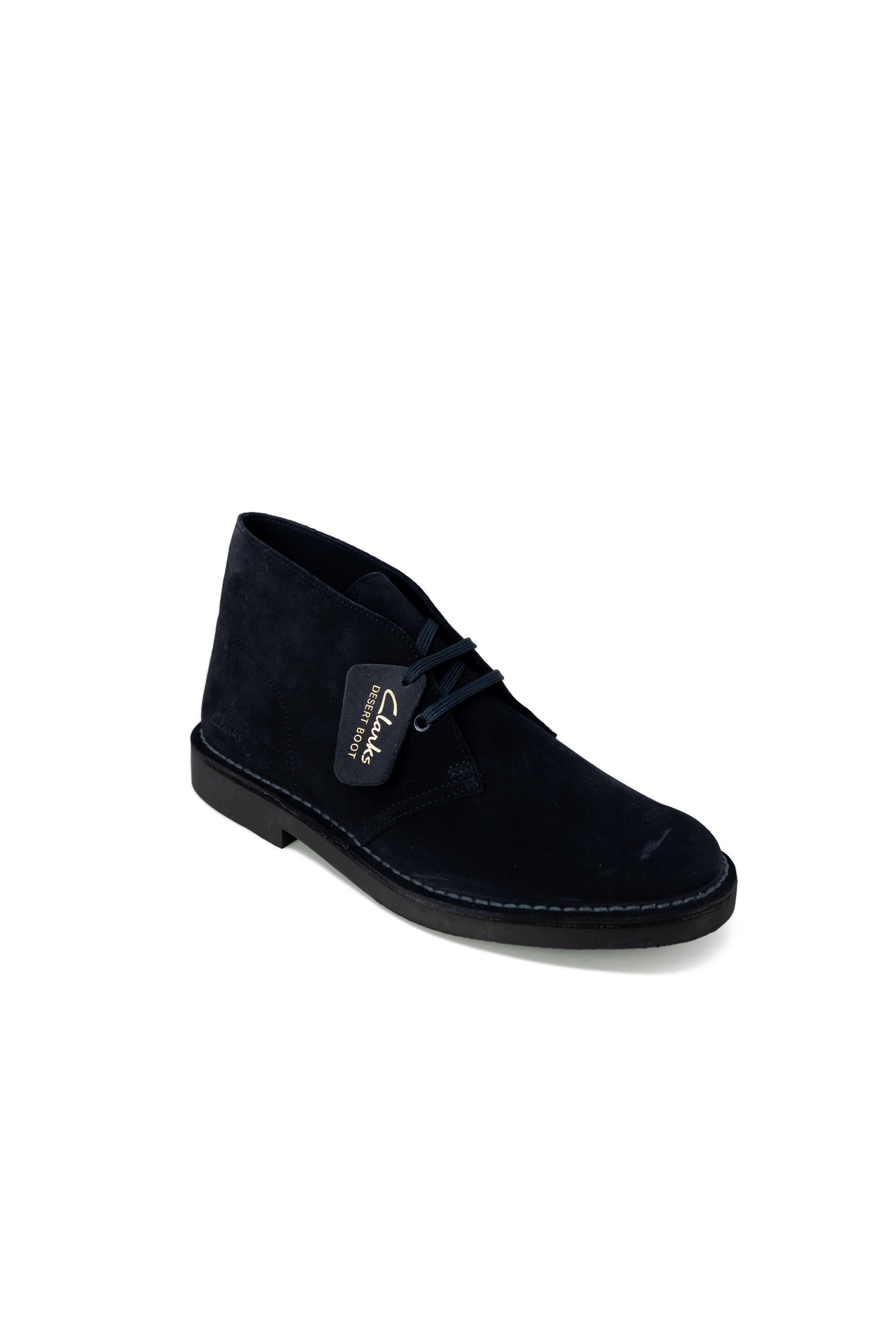 Clarks  Desert Boot Mens Suede Casual Lace-Up Boots Navy