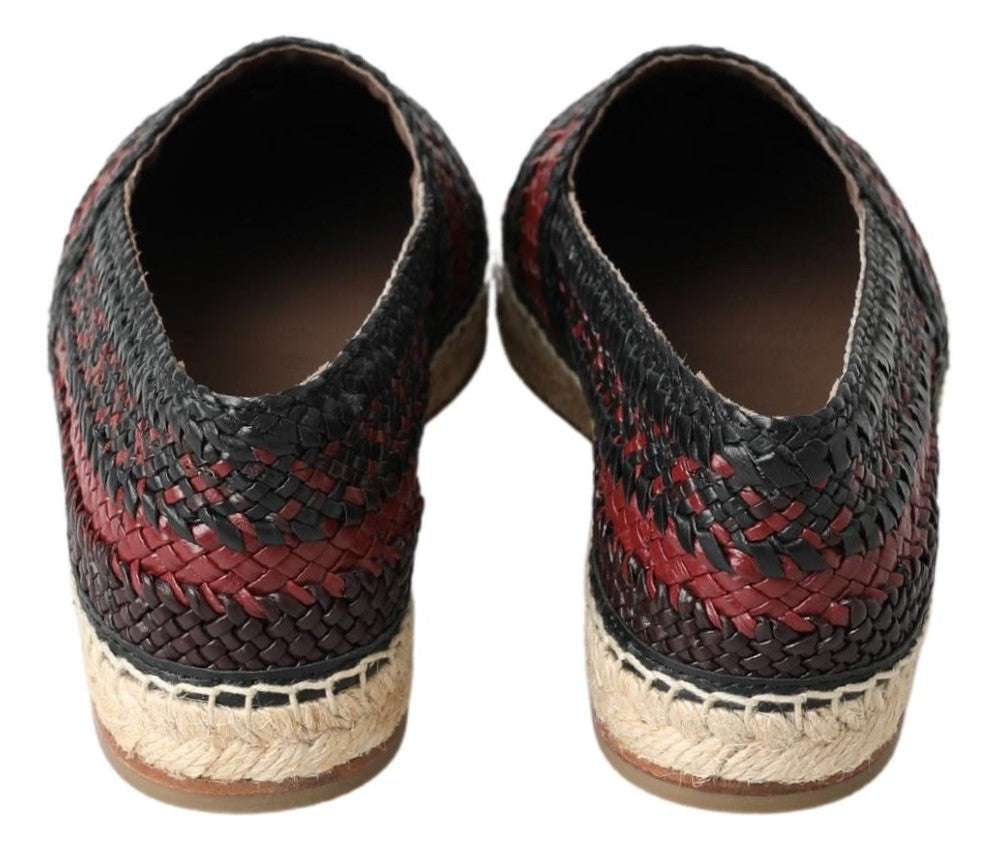 Dolce & Gabbana Buffalo Leather Espadrille Shoes7