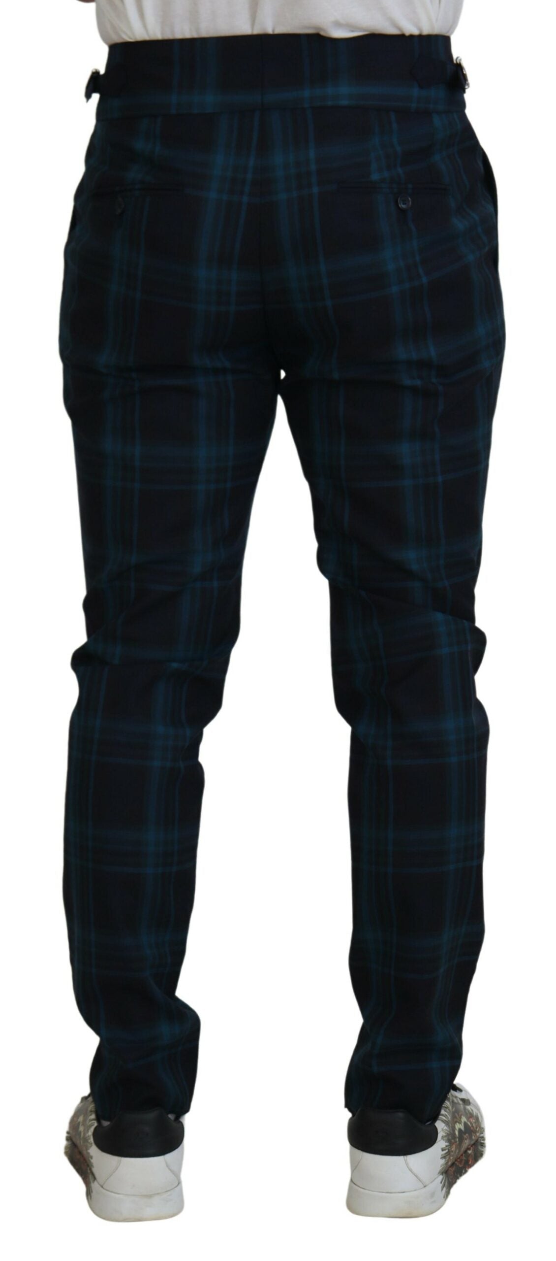 Dolce & Gabbana  Men's Classic Fit Tartan Plaid Dress Pants