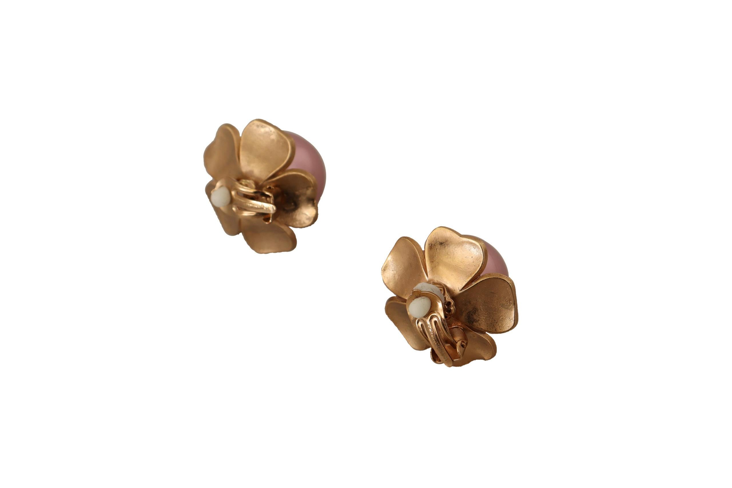 Dolce & Gabbana  Rose Pearl Earrings