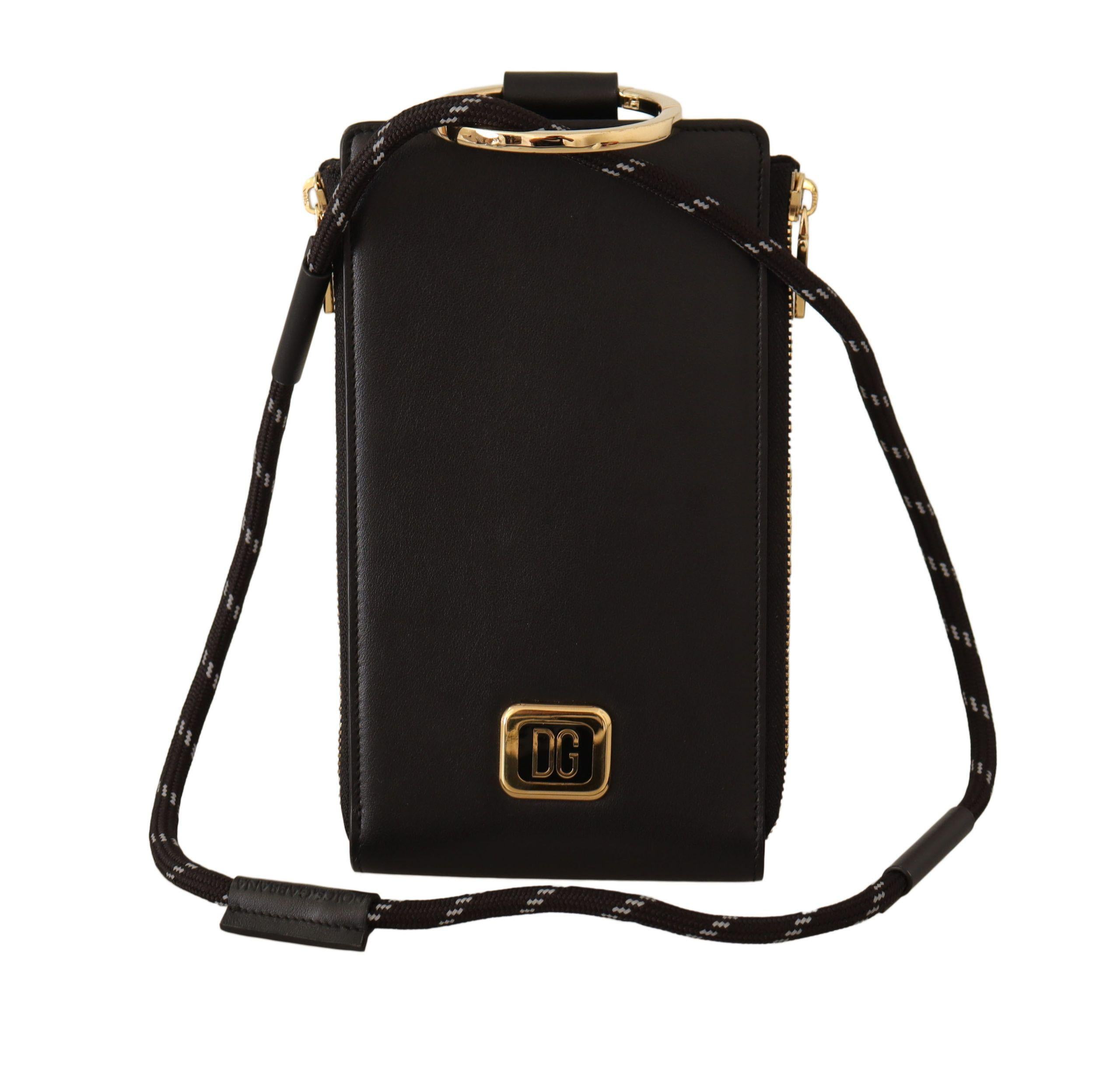 Dolce & Gabbana  Sicily Phone Case with Rope Strap - Black