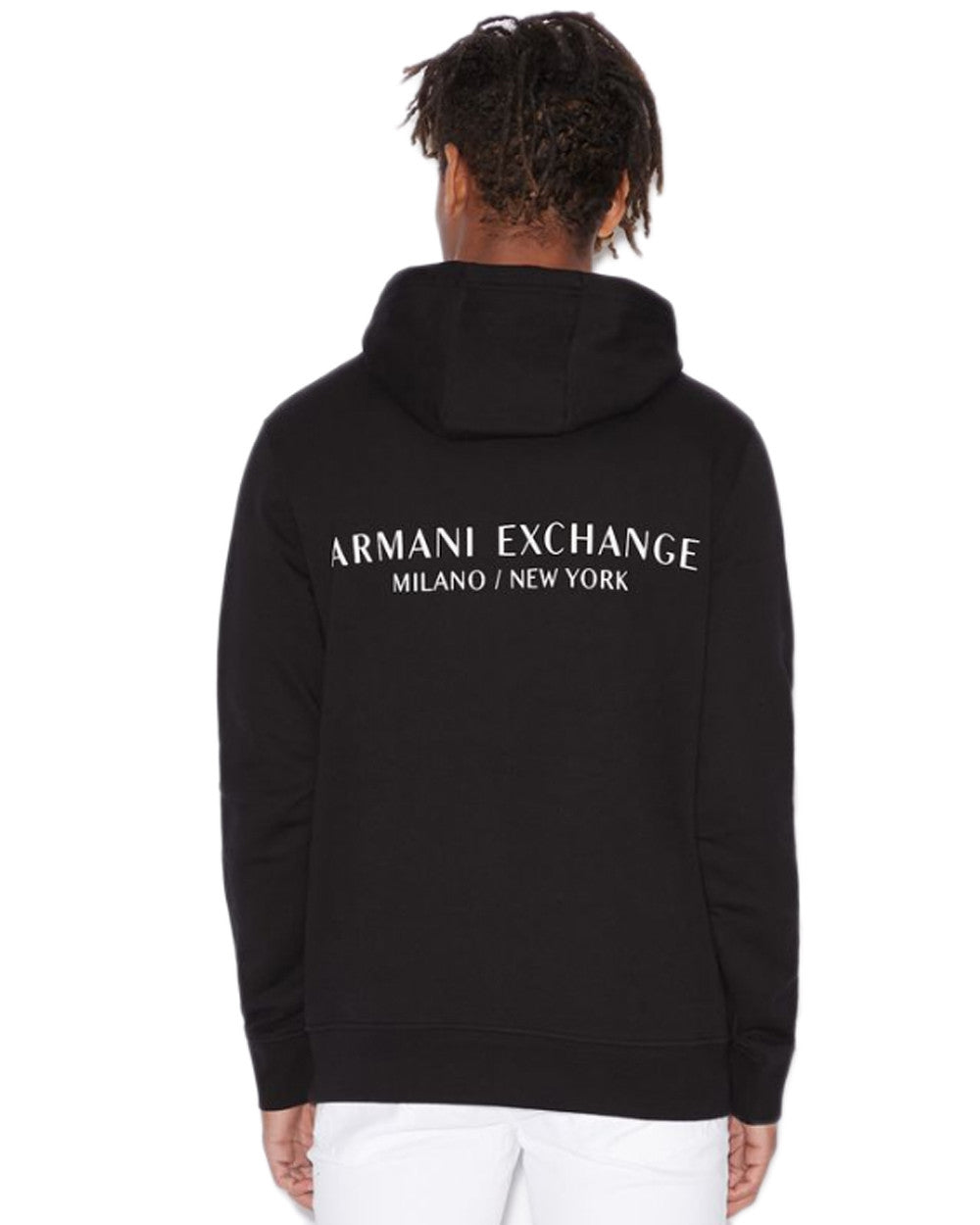 Armani Exchange  Men's Logo Hoodie  Black