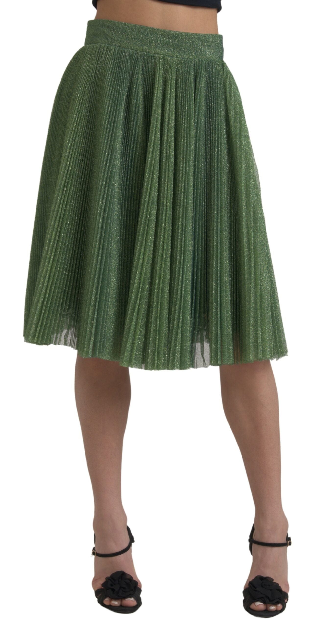 Dolce & Gabbana  Women's Green Pleated Skirt