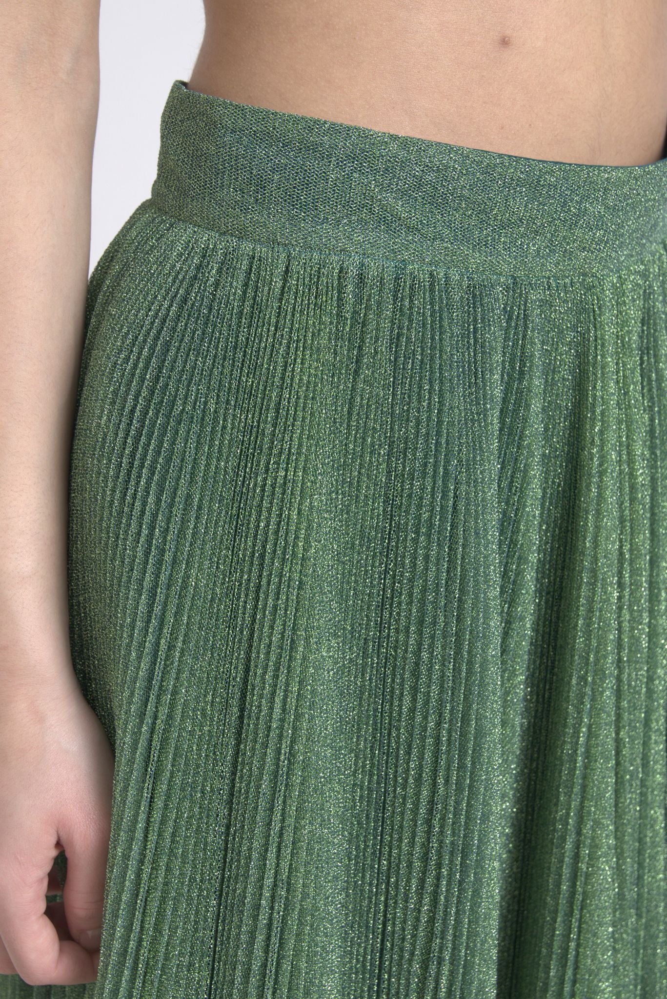 Dolce & Gabbana  Women's Green Pleated Skirt