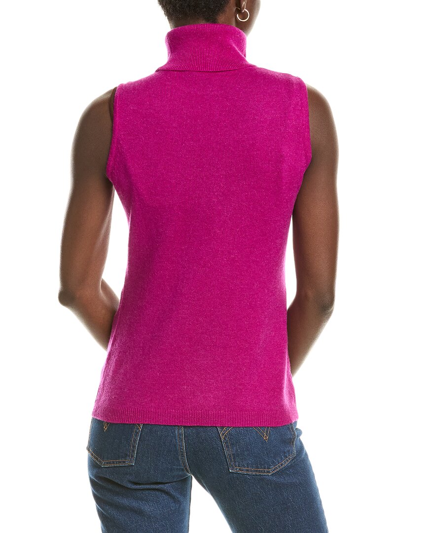 Forte Cashmere Sleeveless Turtleneck Cashmere Sweater