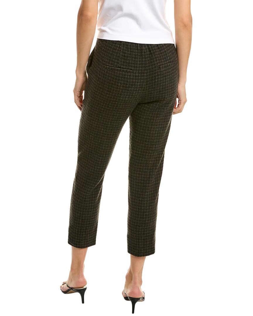 Vince Check Plaid Wool & Cashmere-Blend Easy Pant