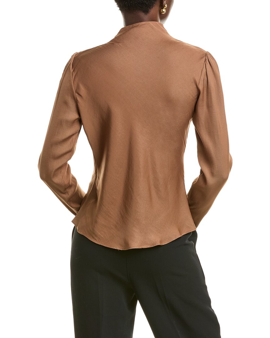 T Tahari High-Neck Airflow Blouse