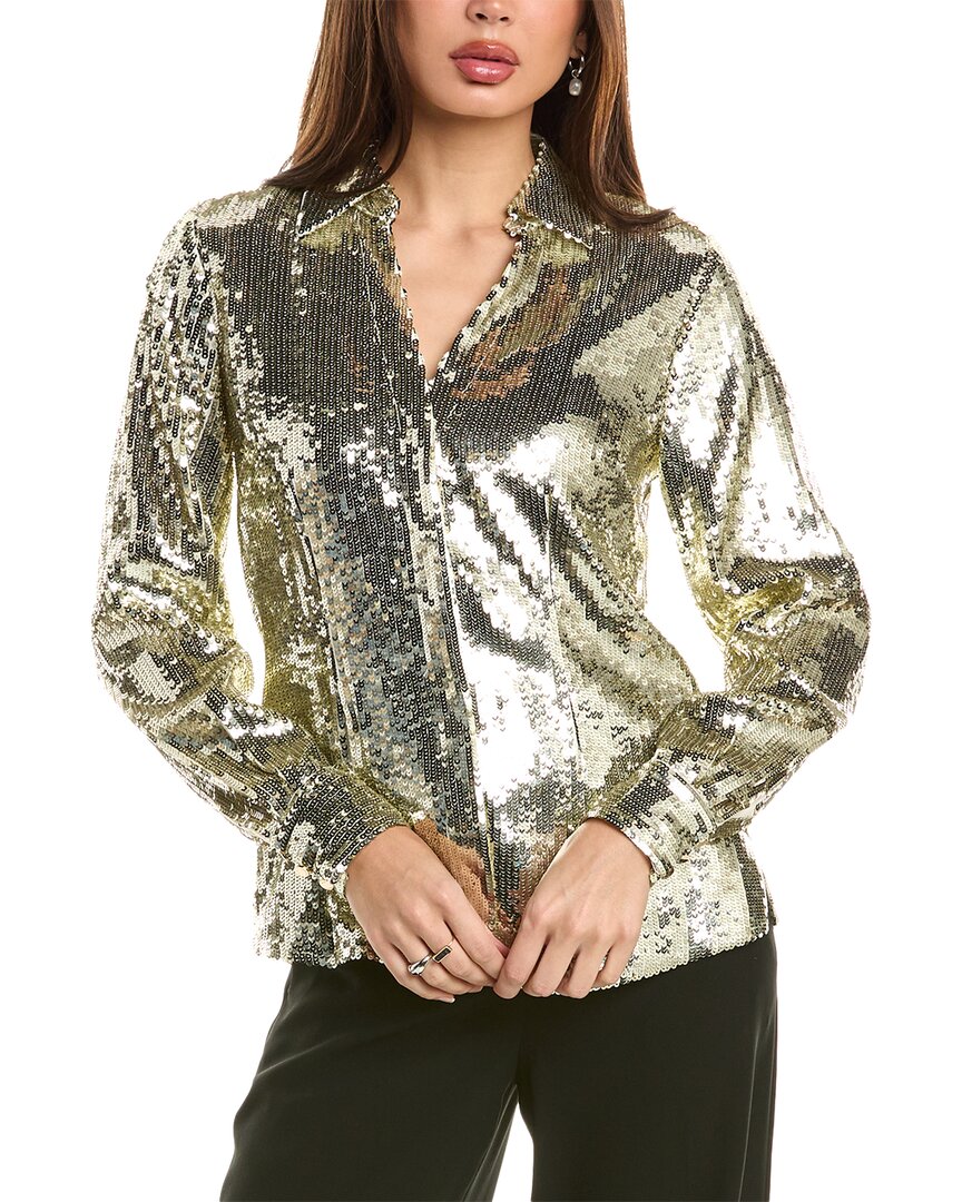 Elie Tahari Sequin Blouse