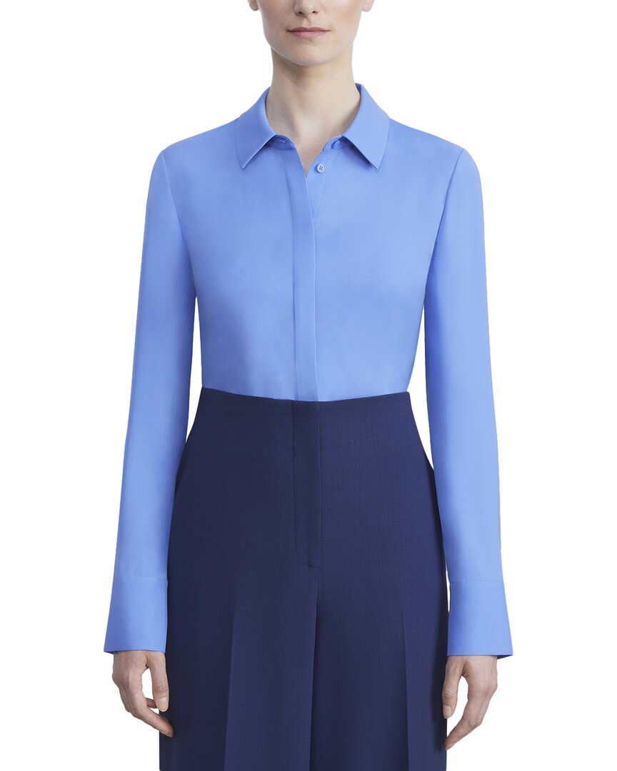 Lafayette 148 New York Scottie Silk Blouse