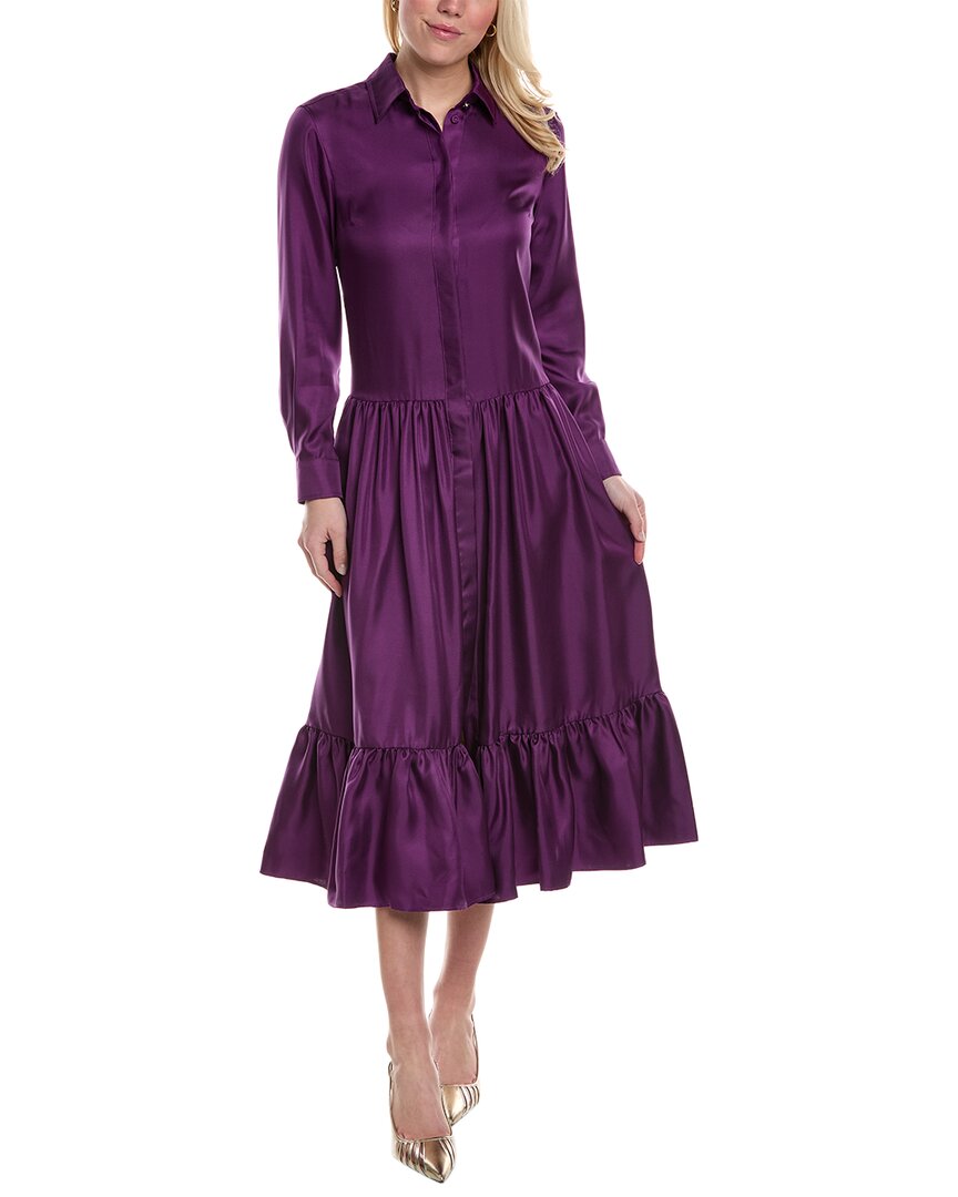 Max Mara Yard Silk Midi Dress