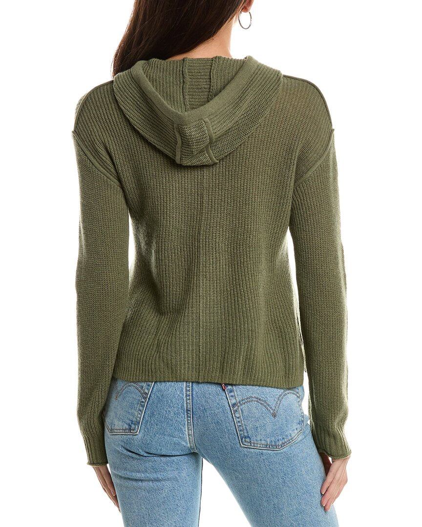 Hannah Rose Shaker Wool & Cashmere-Blend Hoodie