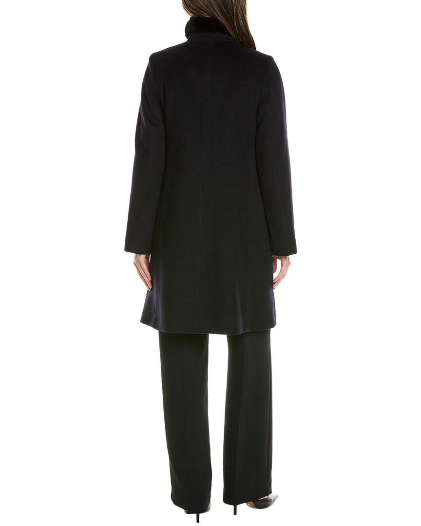 Fleurette Long Wool-Blend Coat