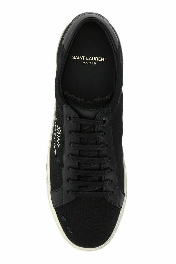 Saint Laurent  Court Classic Low Top Sneakers  Black