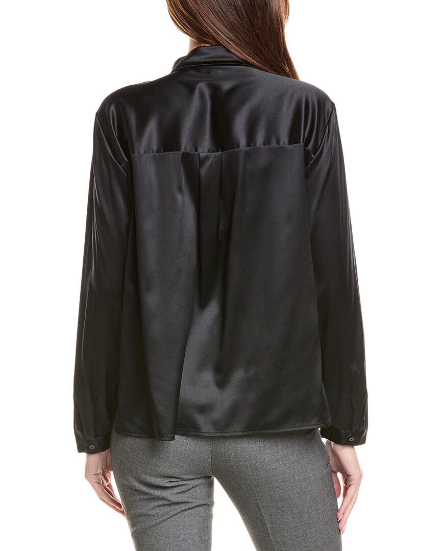 Eileen Fisher Classic Collar Silk-Blend Shirt