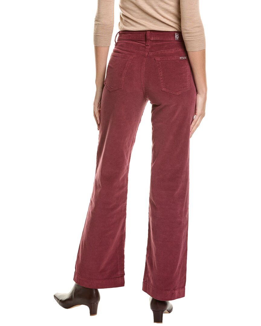 7 For All Mankind Alexa Oxblood Red Trouser Jean