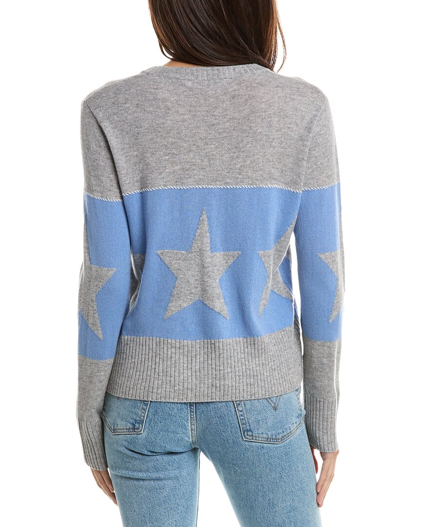 Hannah Rose Banded Star Wool & Cashmere-Blend Sweater