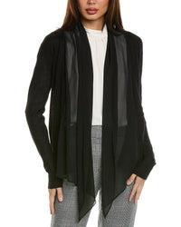 St. John Drape Collar Wool-Blend Cardigan1