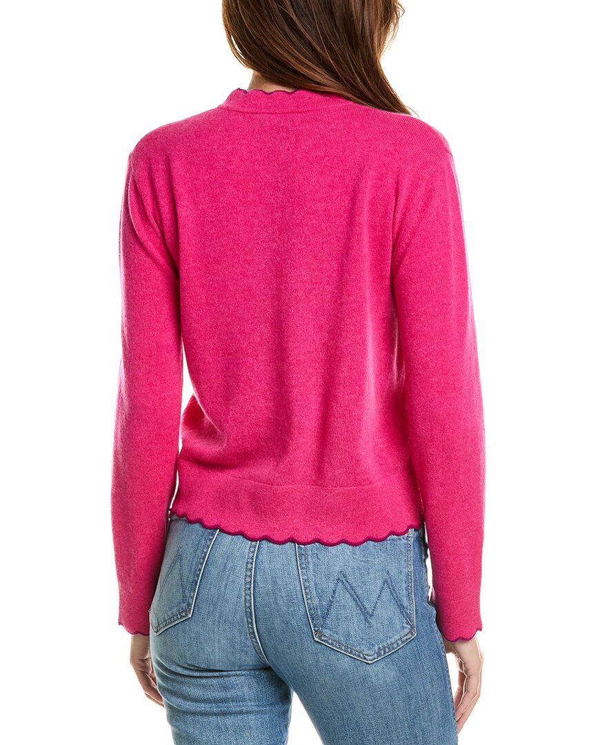 Forte Cashmere Scallop Edge Boxy Cashmere Sweater