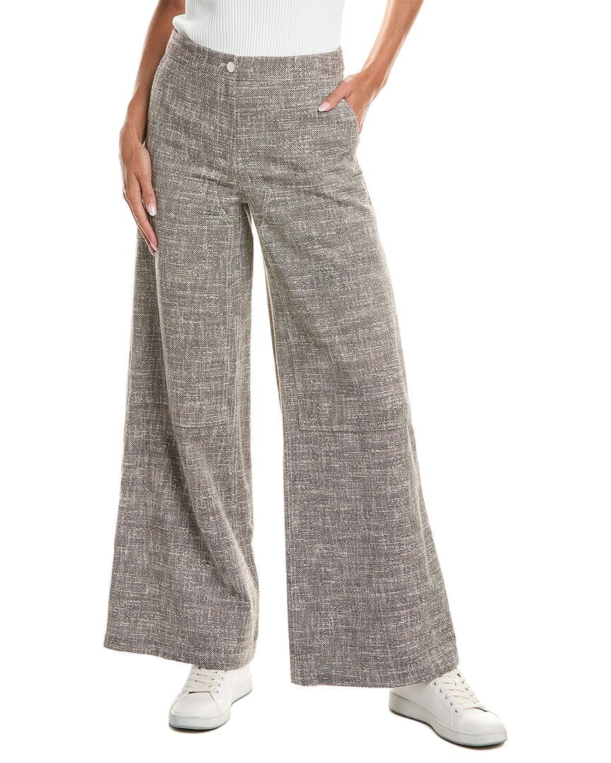 Theory Canvas Tweed Wide Leg Pant