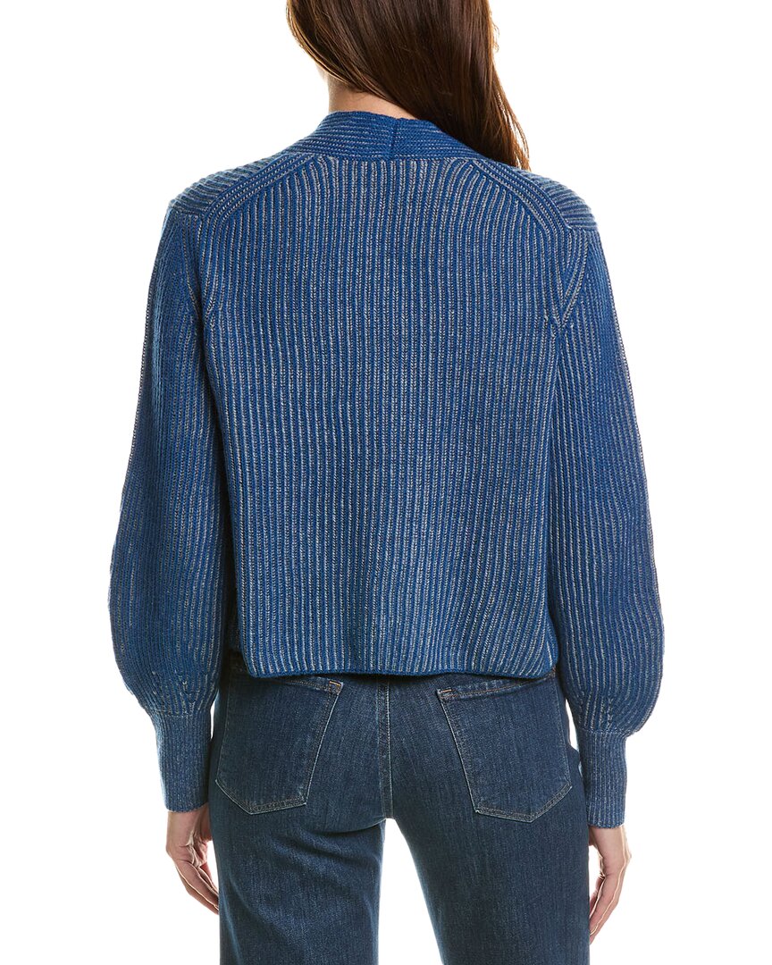 Forte Cashmere Plaited Wool & Cashmere-Blend Cardigan