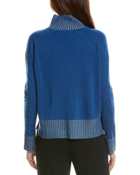 Forte Cashmere Plaited Turtleneck Cashmere Pullover2