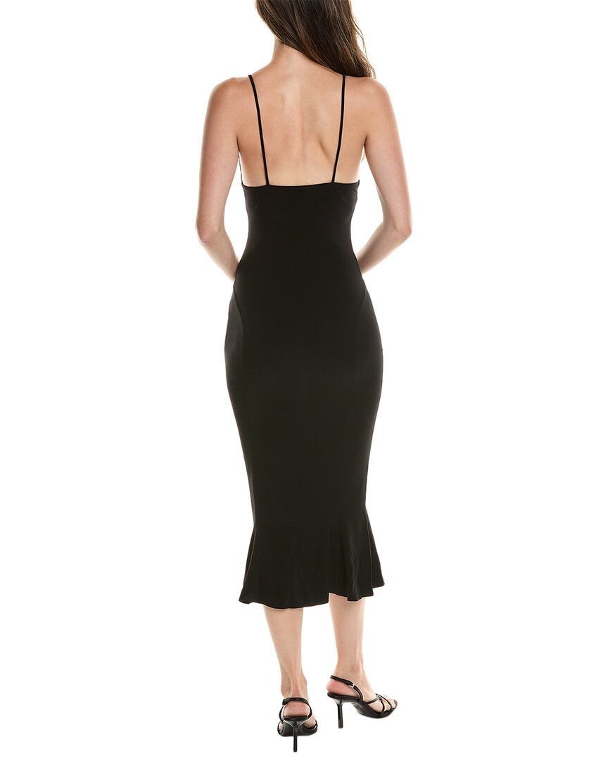 Norma Kamali Slip Fishtail Midi Dress