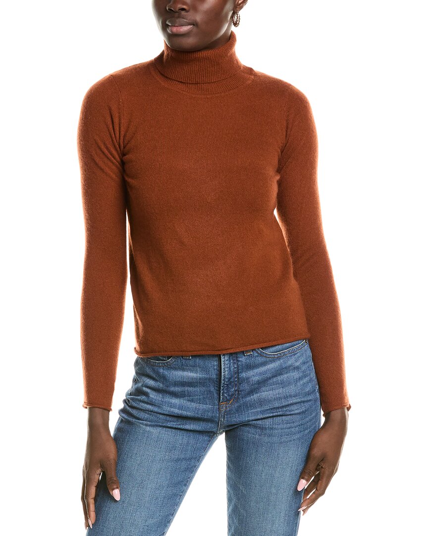 Sofiacashmere Roll Cuff & Hem Turtleneck Sweater1