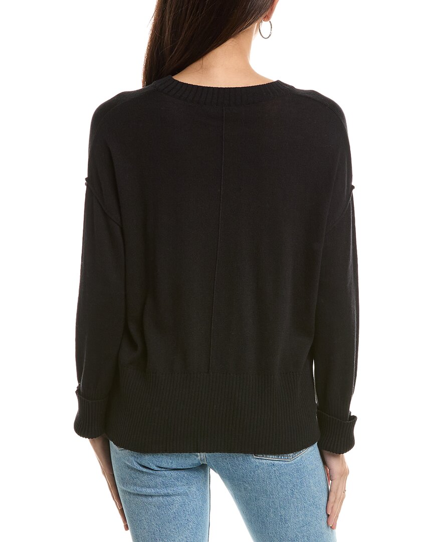 Hannah Rose Bungalow Boxy Cashmere-Blend Sweater