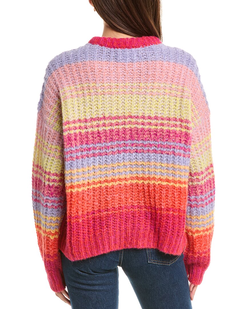 Velvet By Graham & Spencer Brandy Striped Alpaca-Blend Sweater