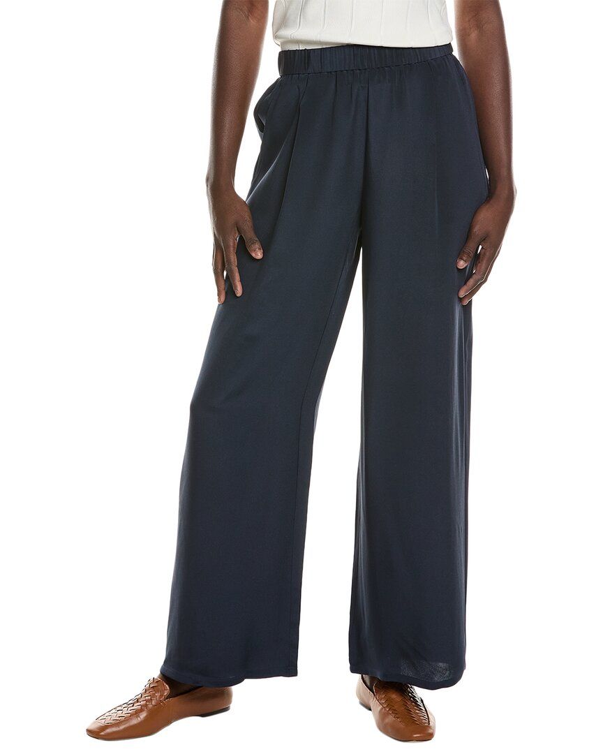 Eileen Fisher High Waisted Wide Silk Flare Pant