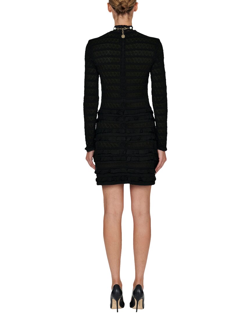 Carolina Herrera Turtleneck Knit Silk-Blend A-Line Dress