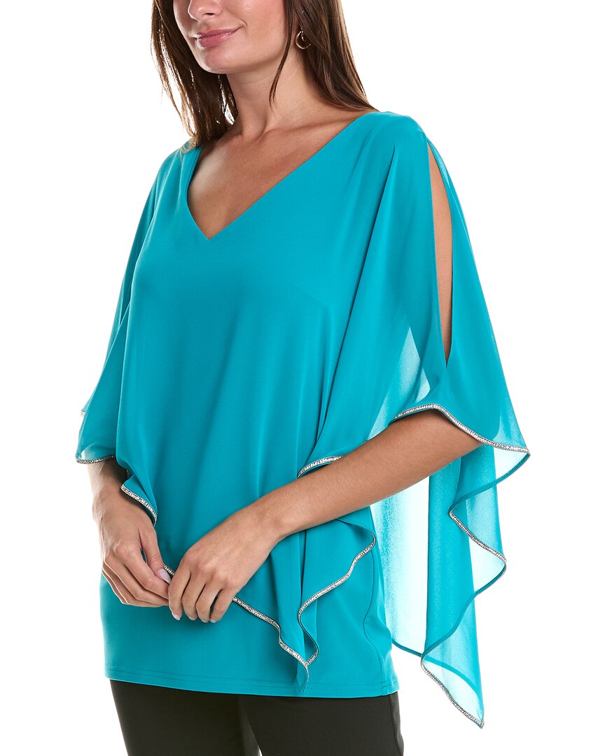 Joseph Ribkoff Chiffon Overlay Top