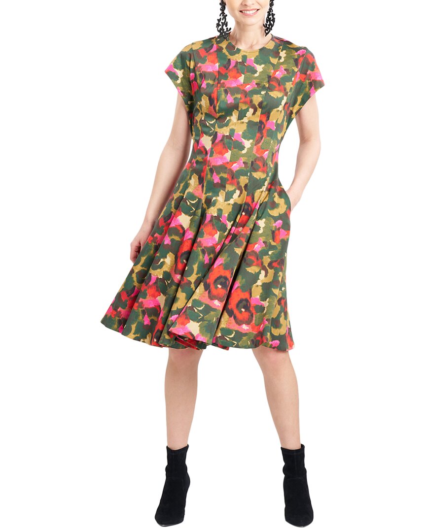 Natori Floral Midi Dress