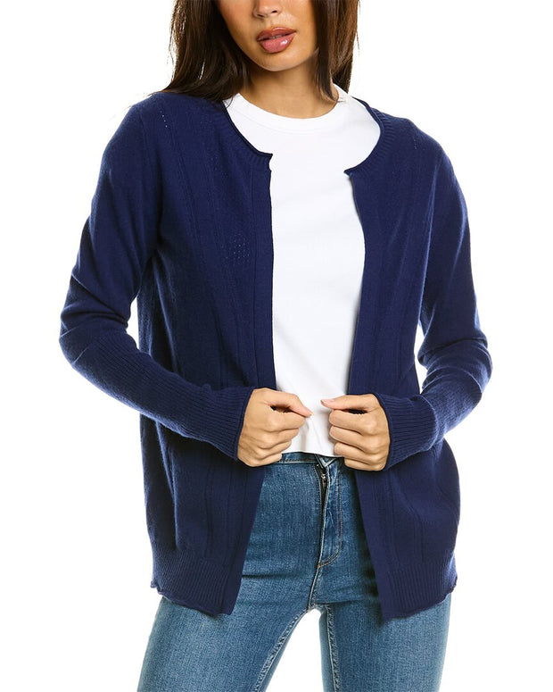 Malo Cashmere Pointelle Wool & Cashmere-Blend Cardigan – Bluefly