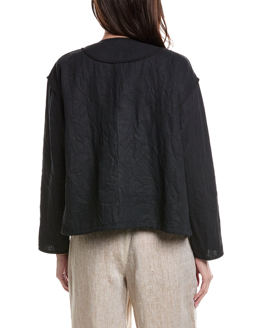 Lafayette 148 New York Inside Out Seam Linen Sweater