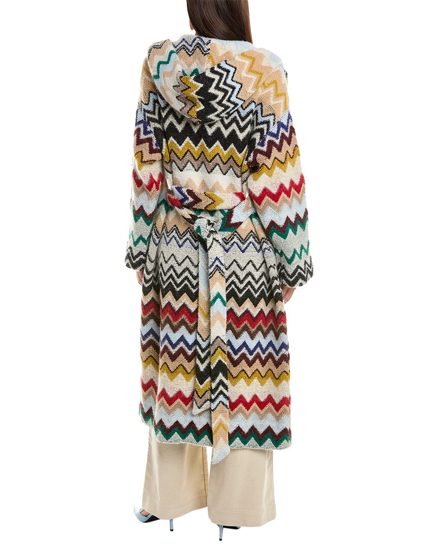 M Missoni Long Mixed Wool & Alpaca-Blend Coat2