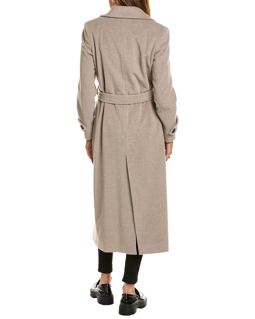 Cinzia Rocca Icons Long Wool & Cashmere-Blend Trench Coat