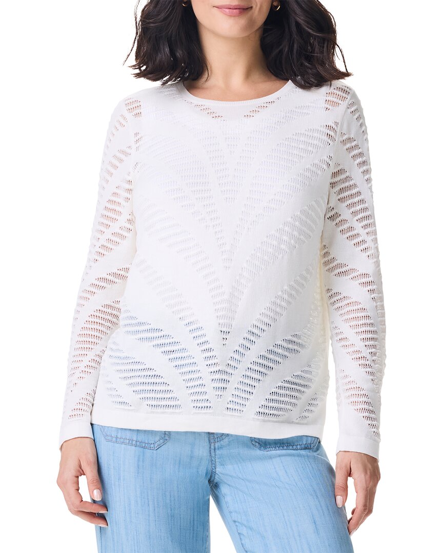 Nic+Zoe Petite Placed Pointelle Sweater