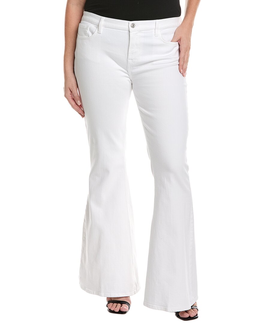 7 For All Mankind Brilliant White Low-Rise Flare Jean