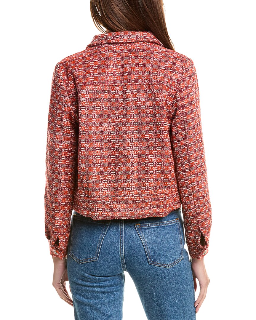 Gracia Front Pocket Tweed Cropped Blazer