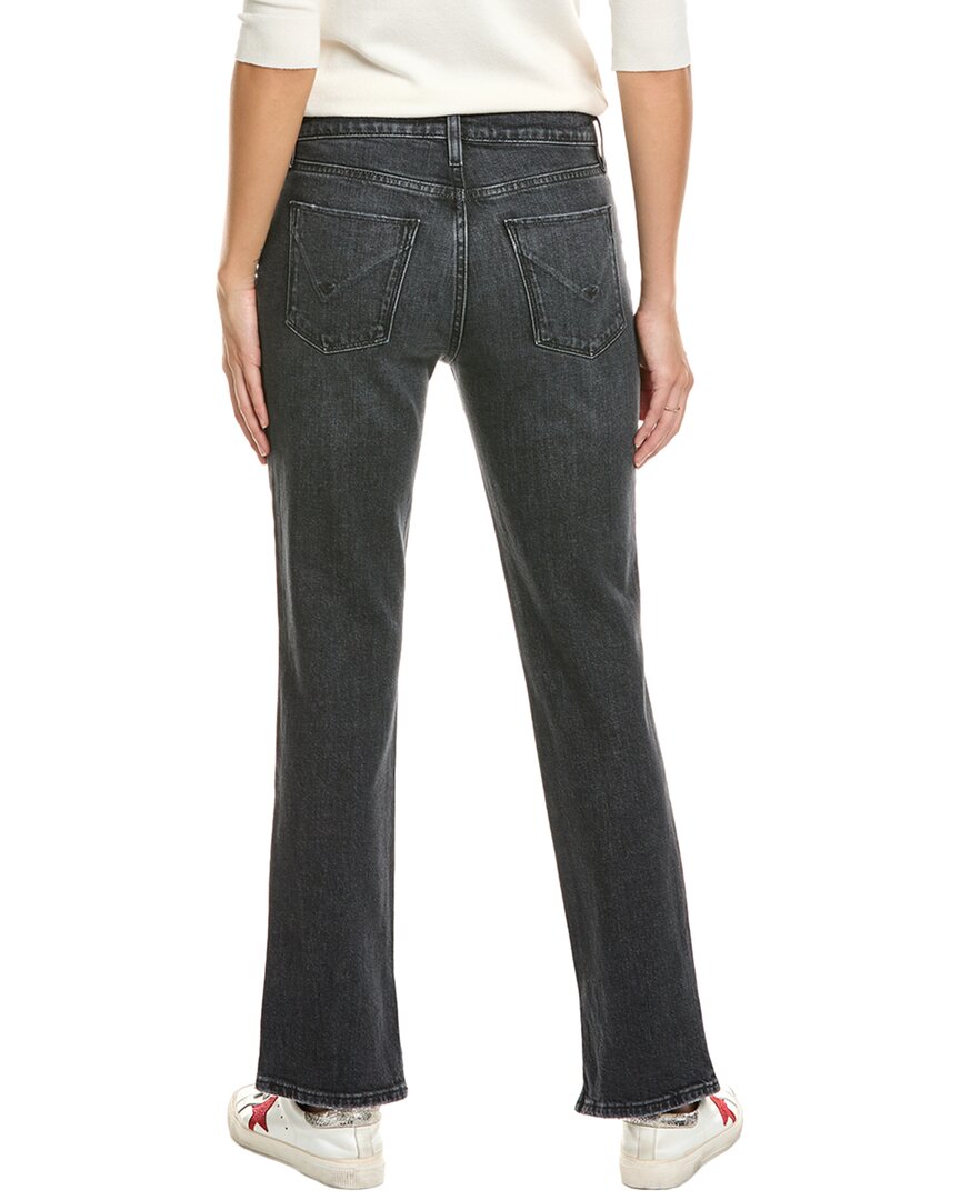 Hudson Jeans Nico Black Star Straight Ankle Jean