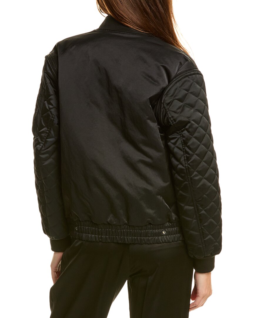 The Kooples Quilted Sleeve Bomber Jacket