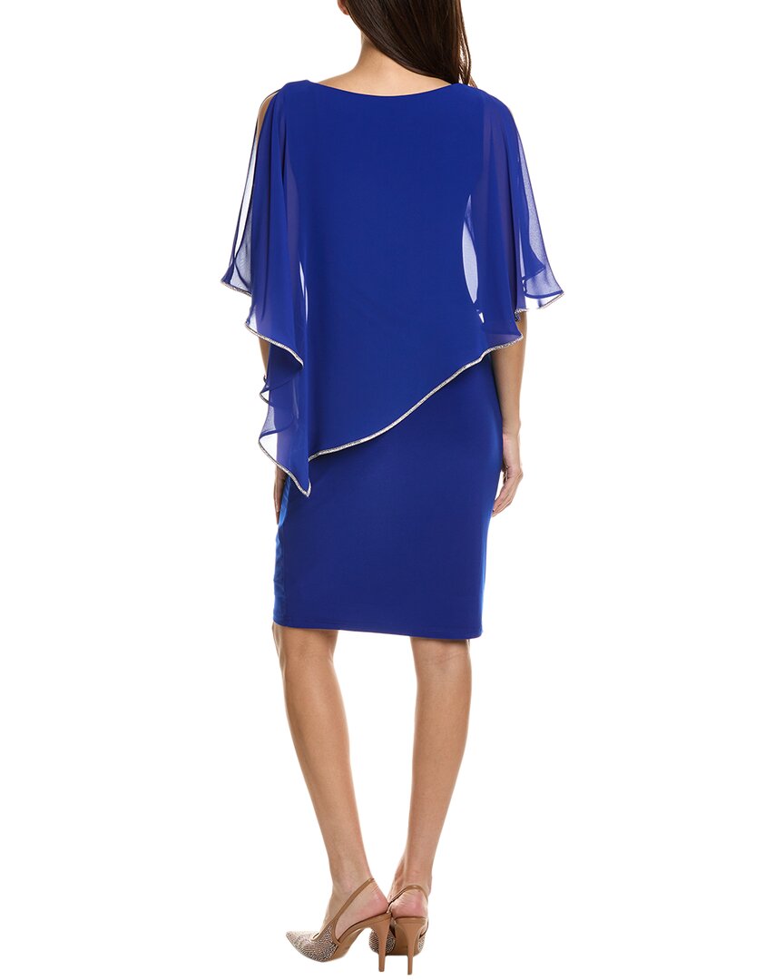 Joseph Ribkoff Chiffon Overlay Mini Dress