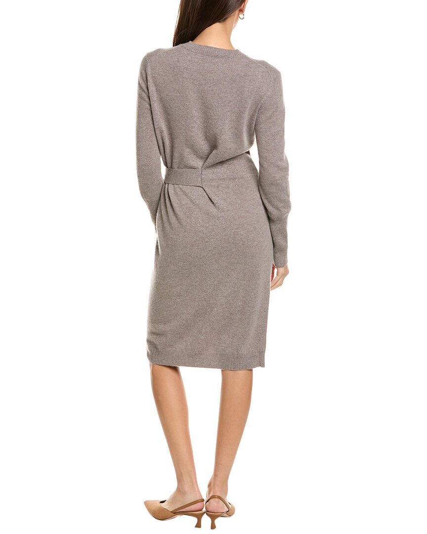 Forte Cashmere Tie Waist Cashmere Sweaterdress